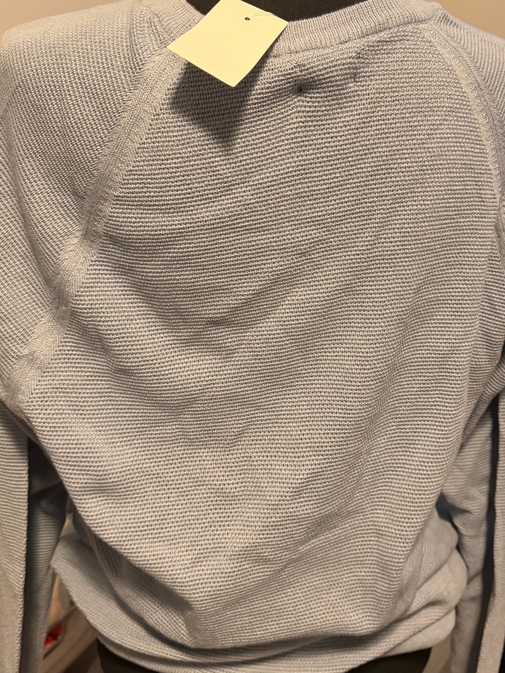 NWT J. Crew light blue Crewneck Waffle Knit Sweater Sz M. Great gift! Make offer - Picture 5 of 5